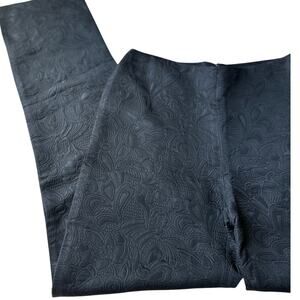 Vintage Gallery Couture Black Brocade Slim Ankle Dress Pants, Women’s sz 4, Y2K